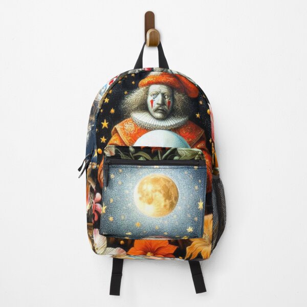 Item preview, The Jester's Orb: Dark Fantasy Clown Carnival Under a Golden Moon designed and sold by daweave77.