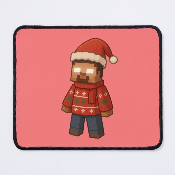 Item preview, Herobrine 2 Santa Claus, Minecraft Style! Blocky, Jolly & Ready for Christmas designed and sold by DibujandoPorfa.