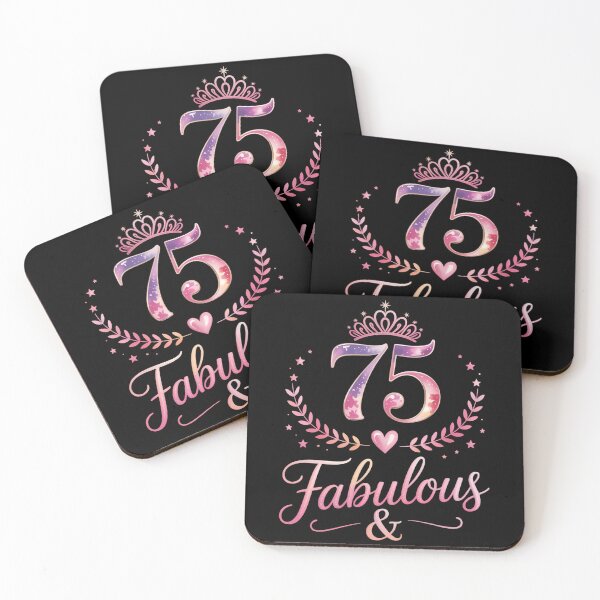Item preview, 75 Years Old And Fabulous Happy 75th Birthday designed and sold by Bandikonsalez.