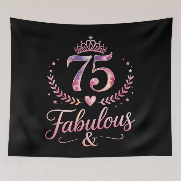 Item preview, 75 Years Old And Fabulous Happy 75th Birthday designed and sold by Bandikonsalez.