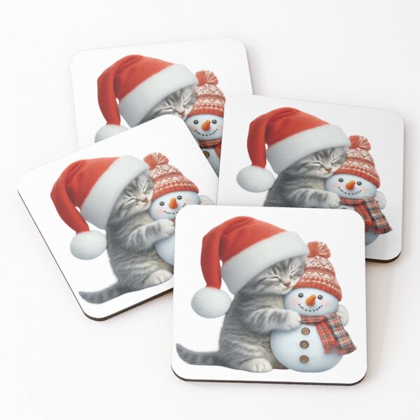 Item preview, Snuggle Cat & Snowman Christmas Sweater | Cute Winter Holiday Gift designed and sold by LavIsInTheAir.