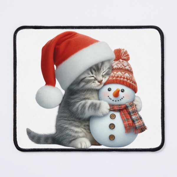 Item preview, Snuggle Cat & Snowman Christmas Sweater | Cute Winter Holiday Gift designed and sold by LavIsInTheAir.
