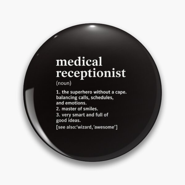 Item preview, Medical Receptionist Job Definition Personalized designed and sold by LapFemile.