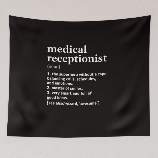 Item preview, Medical Receptionist Job Definition Personalized designed and sold by LapFemile.
