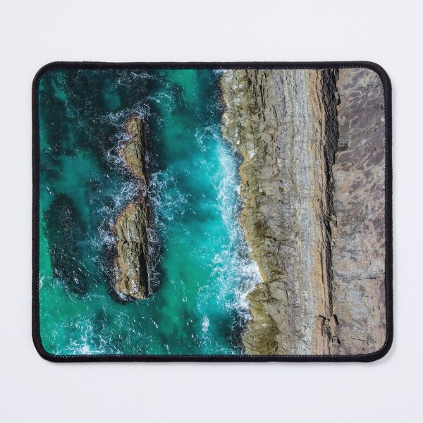 Item preview, Dramatic top-down aerial view of Burgess Beach designed and sold by Justin Mckinney.