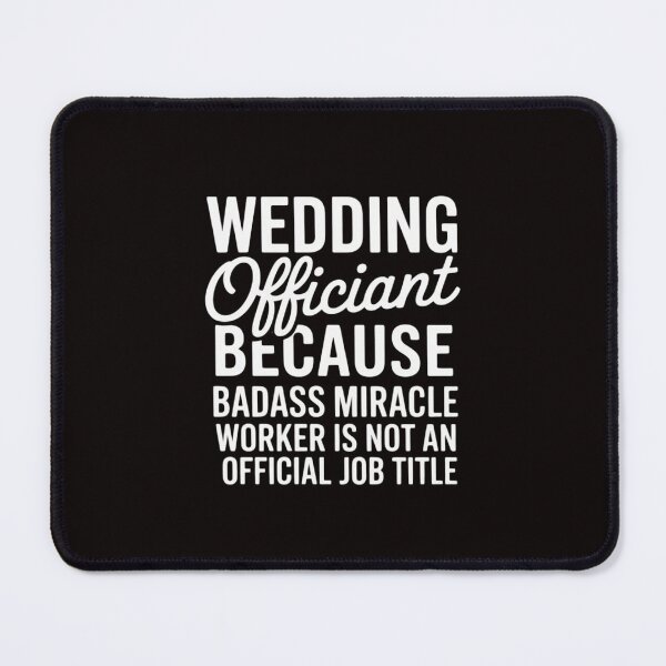 Item preview, Marriage Officiant Wedding Minister Celebrant Job Title designed and sold by LapFemile.