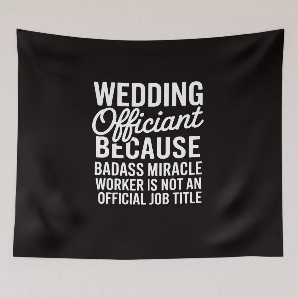 Item preview, Marriage Officiant Wedding Minister Celebrant Job Title designed and sold by LapFemile.