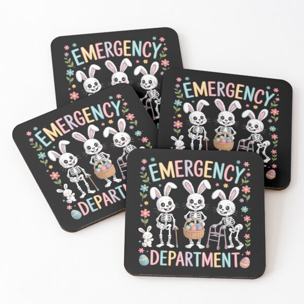 Item preview, Emergency Department Funny Skeleton Dancing Easter Nurse designed and sold by Bandikonsalez.