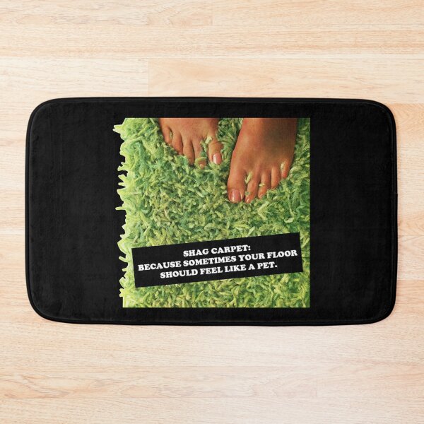 Item preview, Green Shag Carpet Kitsch Humor Foot Fetish  designed and sold by The Sticker Bureau.