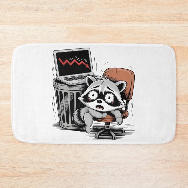 Item preview, Crypto Crash Raccoon Face Funny Investor Stock Market designed and sold by Colorful Designs.
