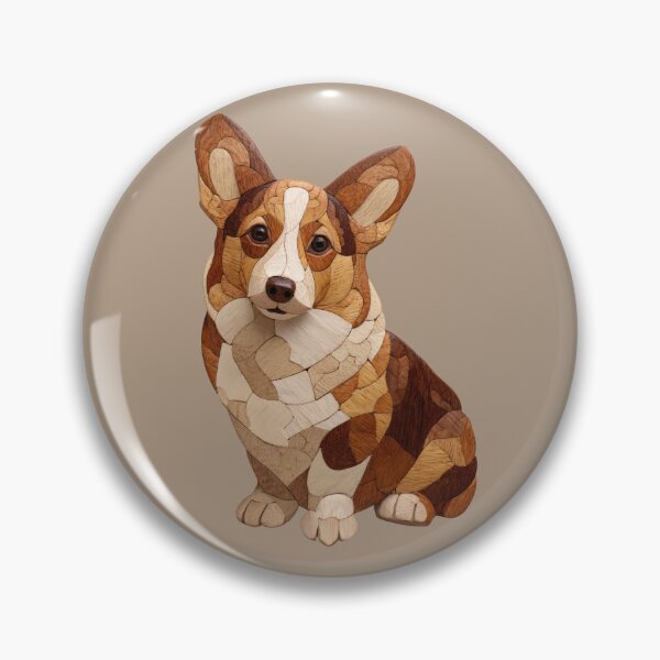Artikelvorschau, Corgi-Holz-Intarsien-Intarsien-Hundekunst entworfen und verkauft von bAIryBarn.