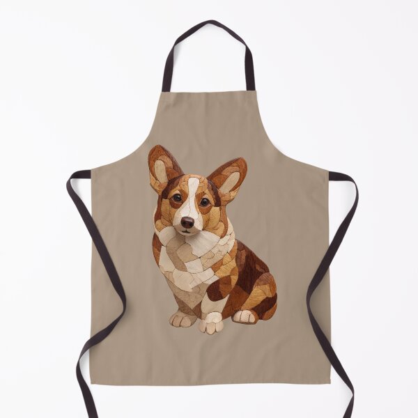 Item preview, Corgi Wood Intarsia Marquetry Dog Art designed and sold by bAIryBarn.