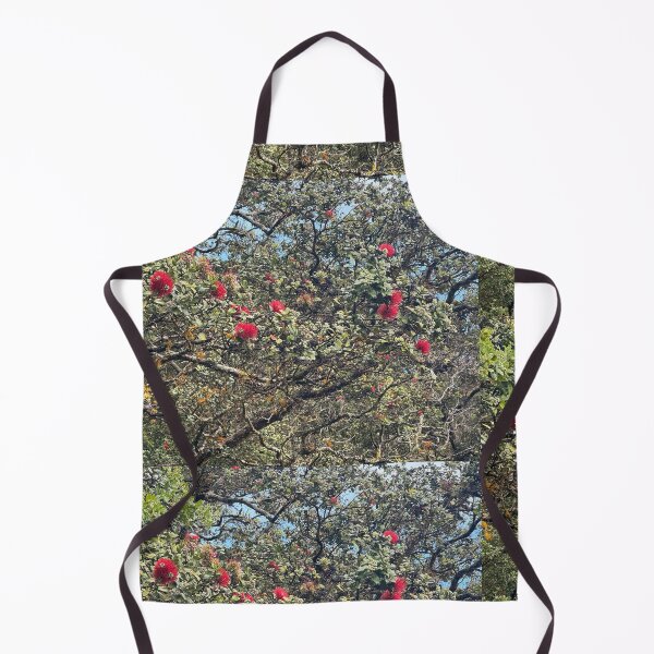 Item preview, Red ʻŌhiʻa Lehua Blossoms on Tree designed and sold by TrisaThyme.