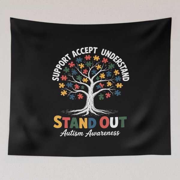 Item preview, Love Support Accept Understand Autism Awareness Autistic designed and sold by MuteElevent.