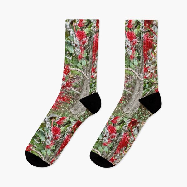 Item preview, ʻŌhiʻa Lehua Blossom with Bee designed and sold by TrisaThyme.