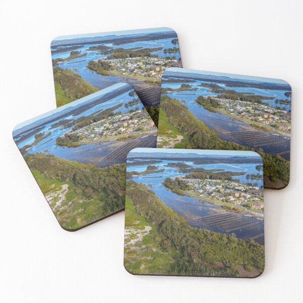 Item preview, Aerial view over the river at Tuncurry designed and sold by Justin Mckinney.