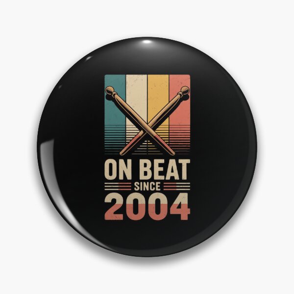 Item preview, On Beat Since 2004 Birthday Year Drums Sticks Music designed and sold by ryukaizox1.