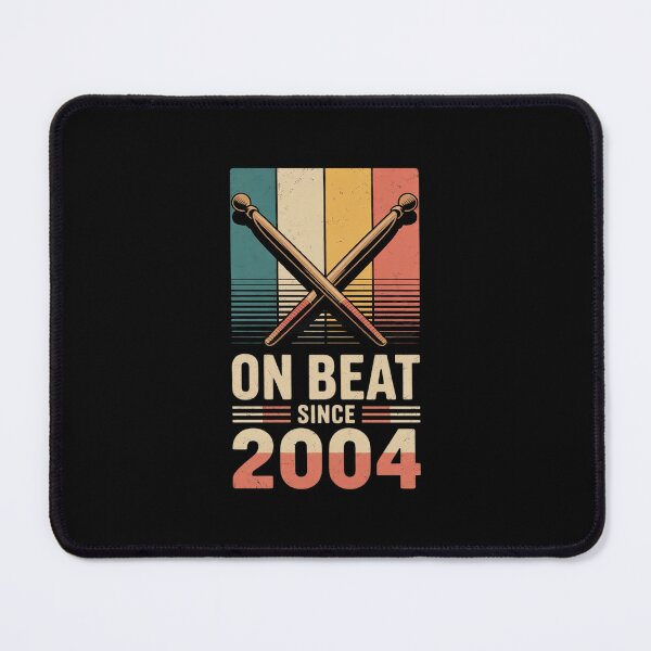 Item preview, On Beat Since 2004 Birthday Year Drums Sticks Music designed and sold by ryukaizox1.