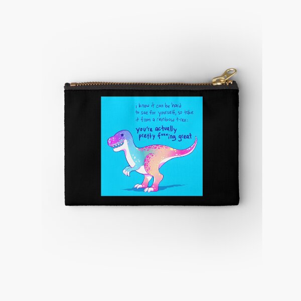 Item preview, You’re Actually Pretty Fing Great Rainbow T-Rex designed and sold by KimberlyRGreene.