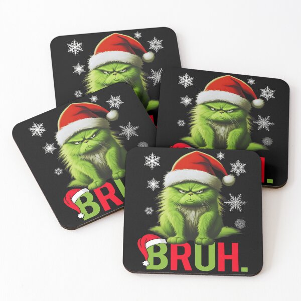 Item preview, Funny Grinch Cat Bruh Christmas Gifts designed and sold by Har-vee.