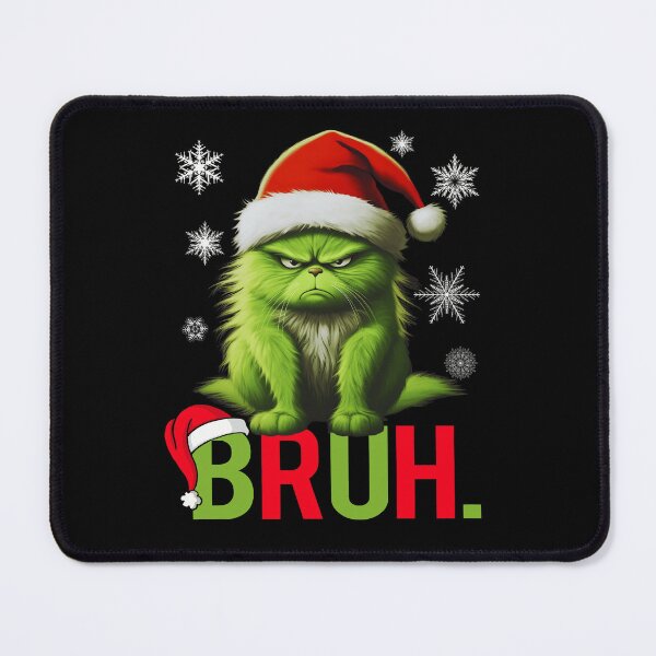 Item preview, Funny Grinch Cat Bruh Christmas Gifts designed and sold by Har-vee.