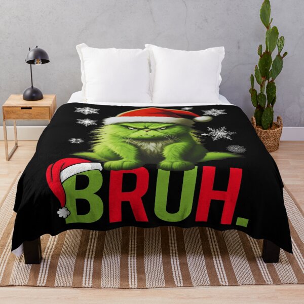 Item preview, Funny Grinch Cat Bruh Christmas Gifts designed and sold by Har-vee.