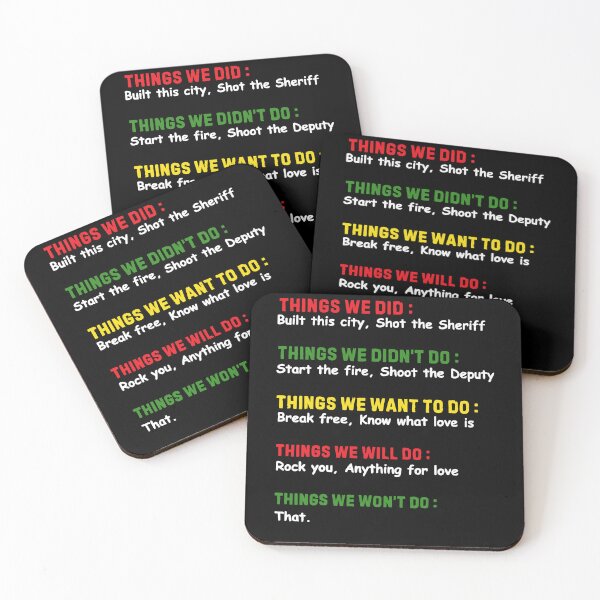 Item preview, Things We Did Built This City Shot The Sheriff Start Christmas Quote designed and sold by pansak.