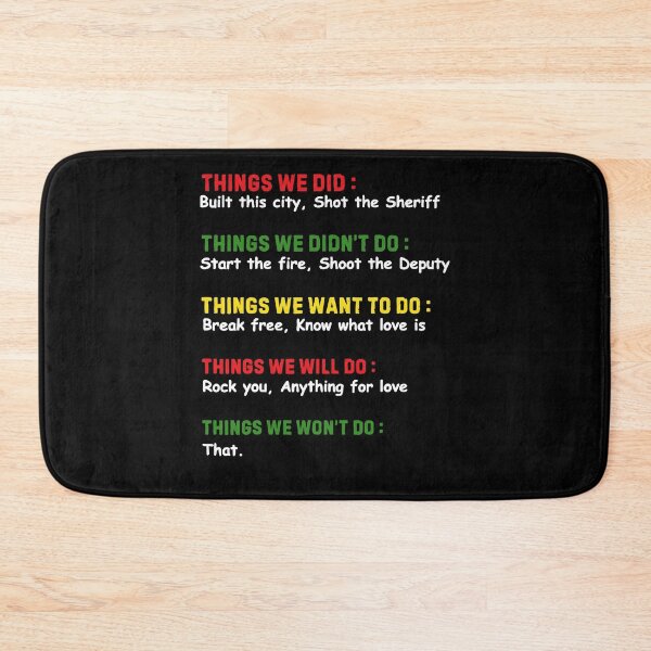 Item preview, Things We Did Built This City Shot The Sheriff Start Christmas Quote designed and sold by pansak.