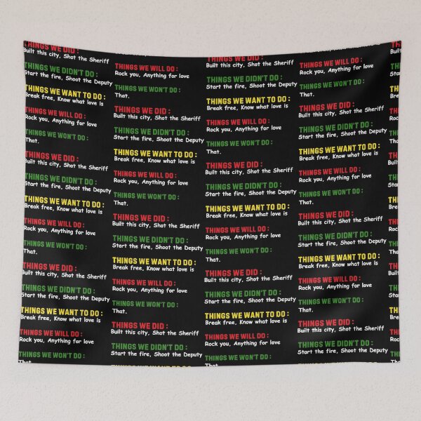 Item preview, Things We Did Built This City Shot The Sheriff Start Christmas Quote designed and sold by pansak.
