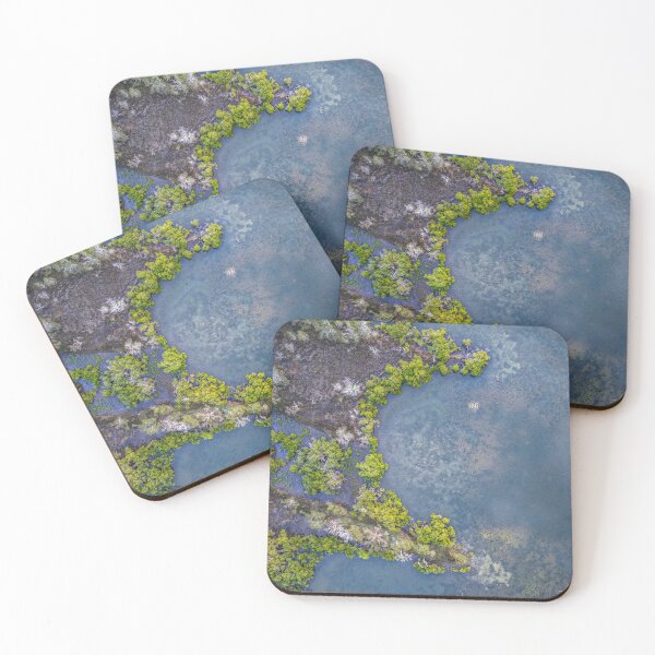 Item preview, Vibrant aerial view of Wallis Lake designed and sold by Justin Mckinney.
