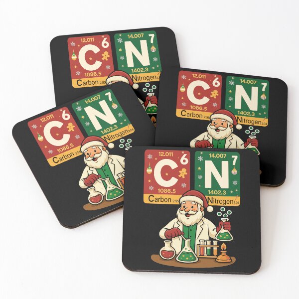 Item preview, Santa 6 7 Periodic Table Carbon Nitrogen Six Seven Christmas designed and sold by pansak.