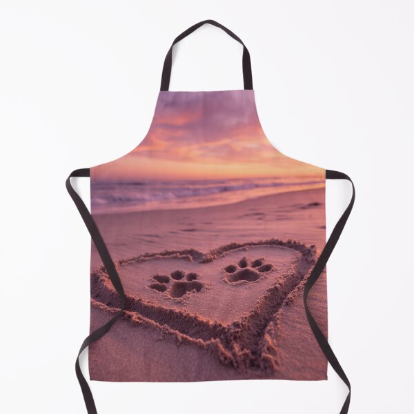 Item preview, Paw Prints in Heart Pet Memorial Beach designed and sold by chase-thewave.