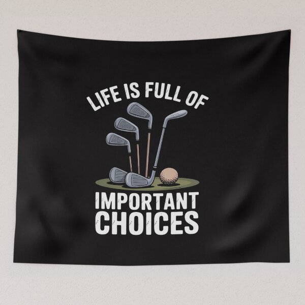 Item preview, Life Is Full Of Important Choices Golf Player designed and sold by ConceptThena.