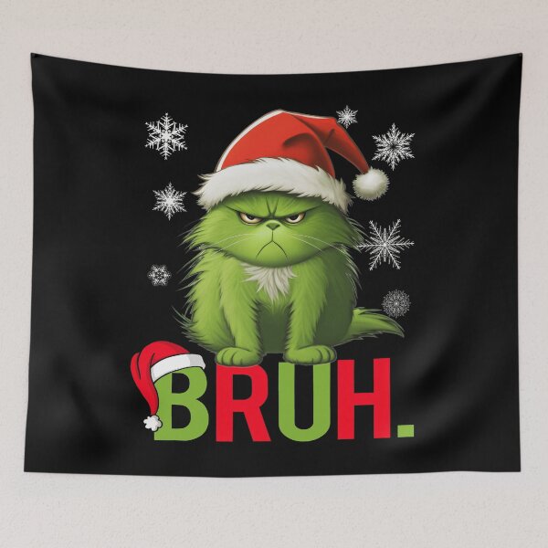 Item preview, How the grinch stole christmas Funny Grinch Cat Bruh Christmas Gifts  designed and sold by Har-vee.