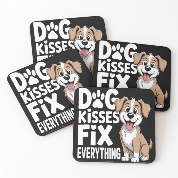 Item preview, Dog Kisses Fix Everything Dog designed and sold by kakashinn.