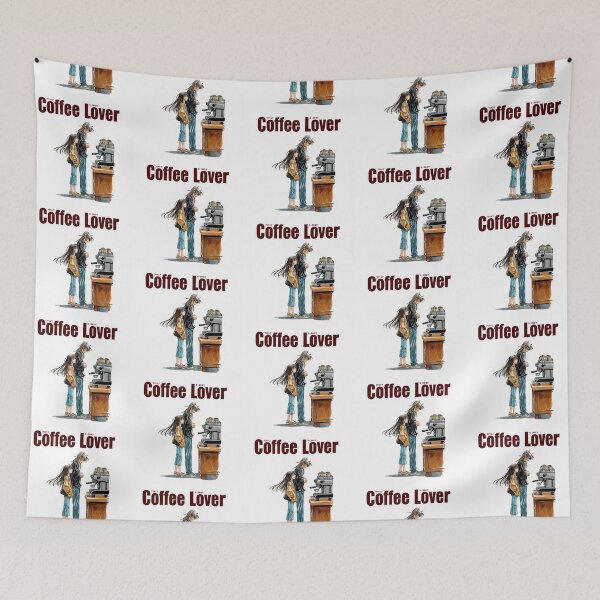 Item preview, Cute Coffee Lover Barista Machine – Adorable Coffee Shop Cartoon Art designed and sold by Grafititee.