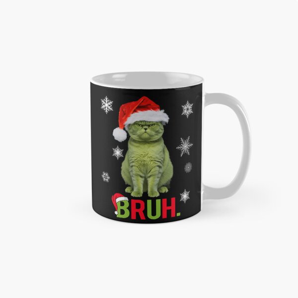 Item preview, Funny Grinch Green Cat Bruh Christmas Gifts  designed and sold by Har-vee.
