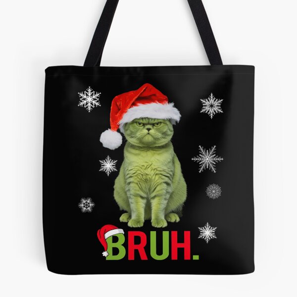 Item preview, Funny Grinch Green Cat Bruh Christmas Gifts  designed and sold by Har-vee.