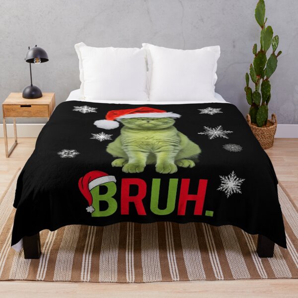 Item preview, Funny Grinch Green Cat Bruh Christmas Gifts designed and sold by Har-vee.