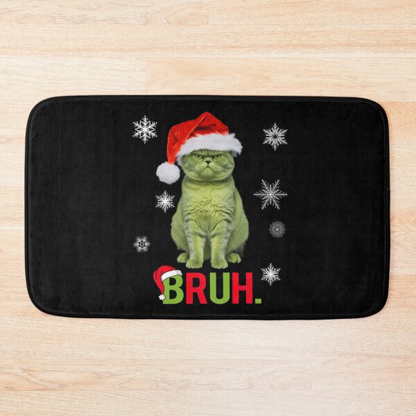Item preview, Funny Grinch Green Cat Bruh Christmas Gifts  designed and sold by Har-vee.