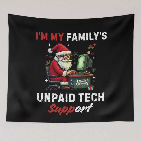 Item preview, Cute I'm My Family's Unpaid Tech Support,Santa Computer Engineer designed and sold by BornBorn.
