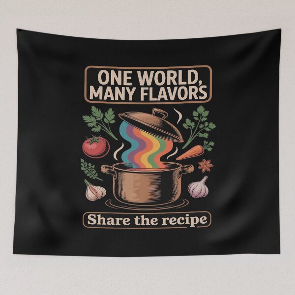 Item preview, One World Many Flavors Cooking Diversity designed and sold by Rotasiin.