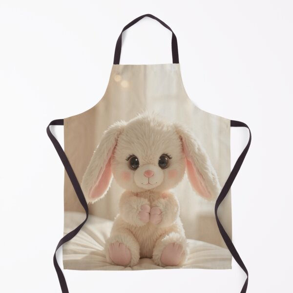 Item preview, Soft Fluffy Bunny – Cozy Plush-Style Poster designed and sold by SEIMEI2025.