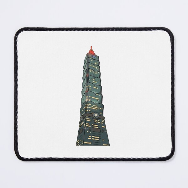 Item preview, Taipei 101 Cartoon Cutout Illustration designed and sold by Aesthetic Atlas.