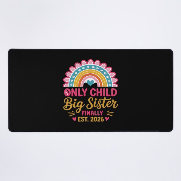 Item preview, Only Child Expires Big Sister Finally 2026 Baby Announcement designed and sold by Rotasiin.