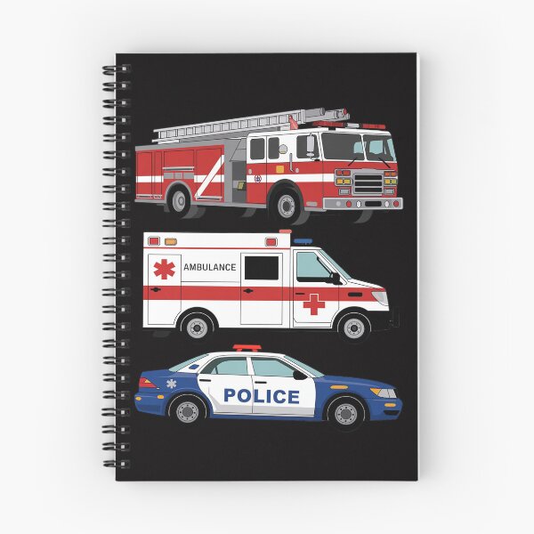 Item preview, Kids Emergency Rescue Vehicle Boy Fire Truck Police Car Ambulance designed and sold by Viepenny.