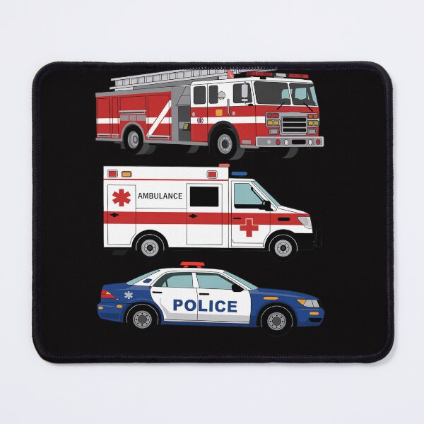 Item preview, Kids Emergency Rescue Vehicle Boy Fire Truck Police Car Ambulance designed and sold by Viepenny.