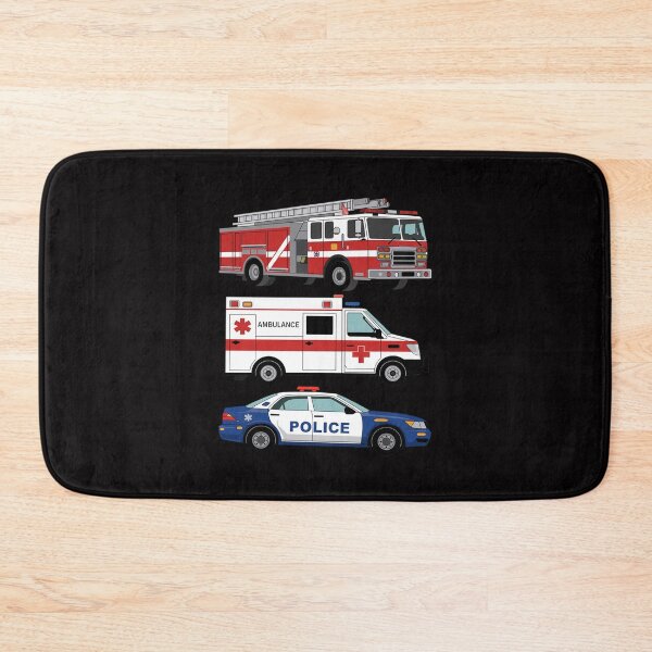 Item preview, Kids Emergency Rescue Vehicle Boy Fire Truck Police Car Ambulance designed and sold by Viepenny.