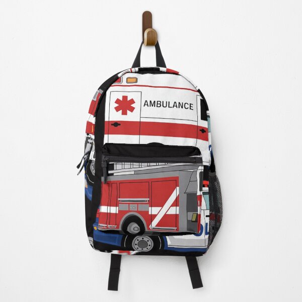 Item preview, Kids Emergency Rescue Vehicle Boy Fire Truck Police Car Ambulance designed and sold by Viepenny.