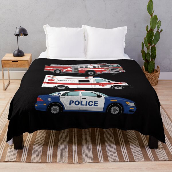 Item preview, Kids Emergency Rescue Vehicle Boy Fire Truck Police Car Ambulance designed and sold by Viepenny.